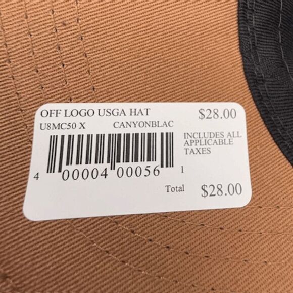 U.S. Open Men's Torrey Pines 2008 Golf USGA Hat Canyon Black Adjustable NWT - Picture 6 of 7